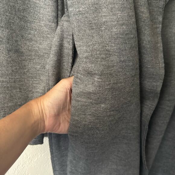 The Row Wool Trench Coat size S Gray Wrap Sash Tie - Picture 8 of 15